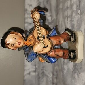 Vintage Freidel Germany Vintage Boy Playing Guitar Figurine
